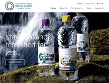Tablet Screenshot of nationalforestspringwater.co.uk